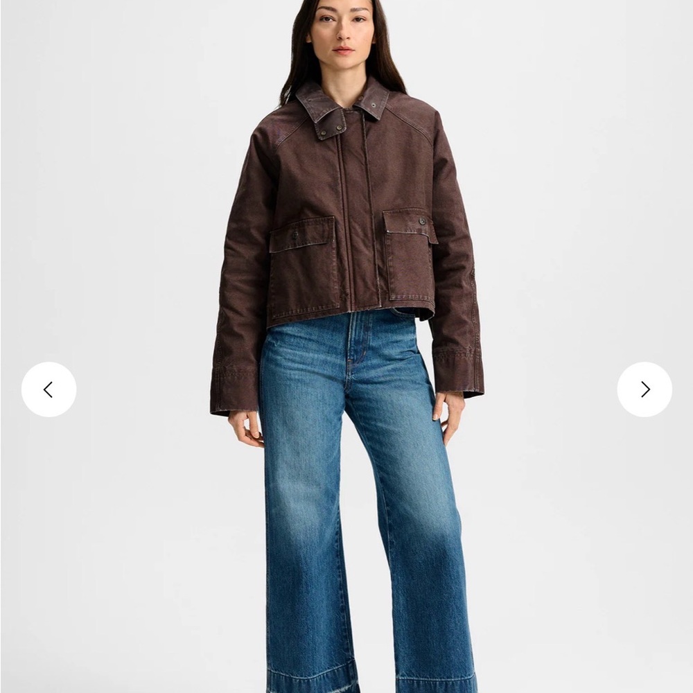 Veronica Beard Arlo Canvas Chore Jacket NWT Medium Originally $748 - Picture 2 of 9